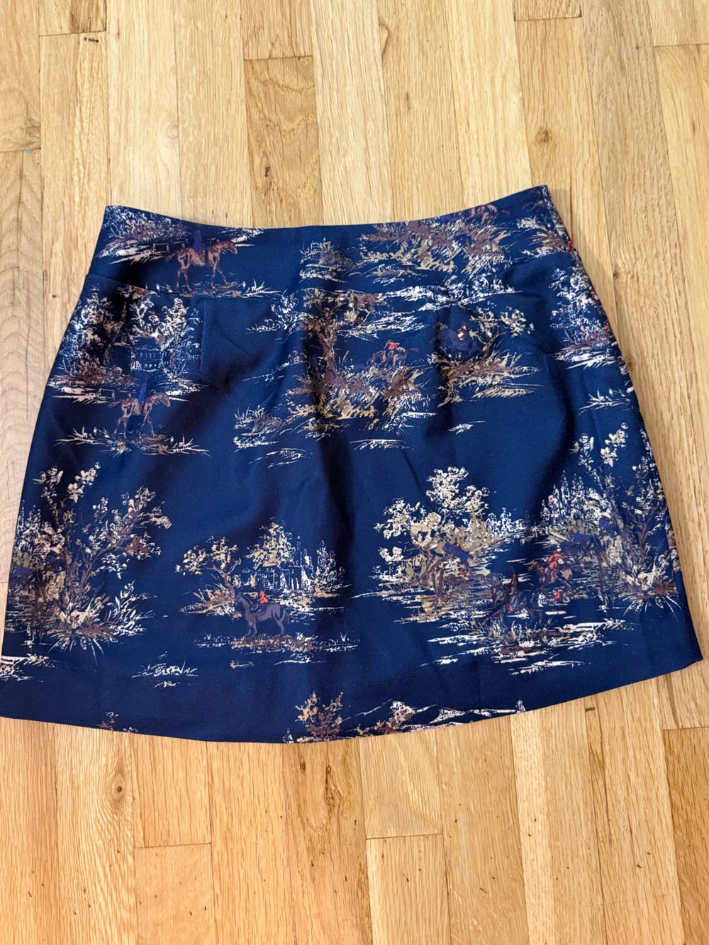 Hill House Navy Mini Wrap Skirt